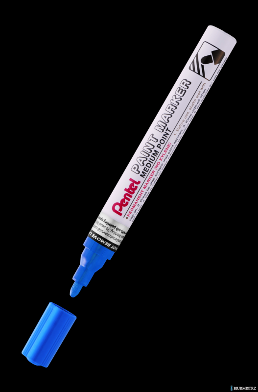 Marker olejowy Pentel średnia okrągła  końcówka,  MMP10-C niebieski