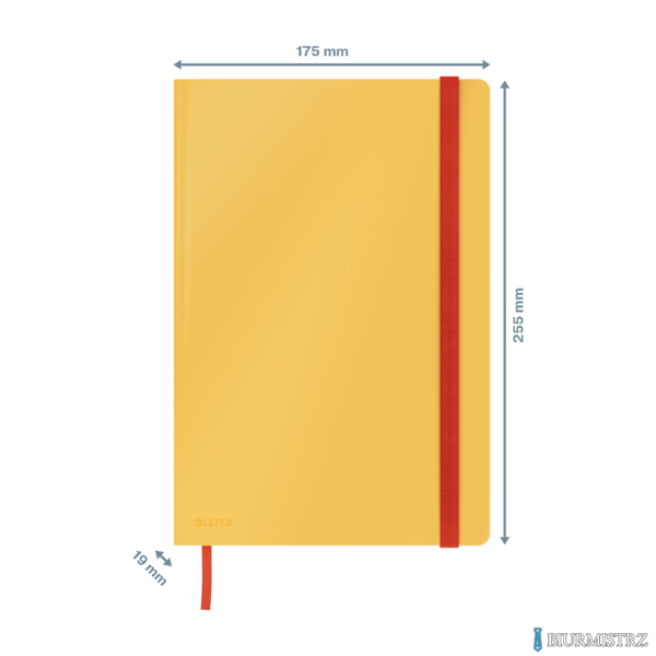 Notatnik Leitz Cosy, B5, kratka, żółty 44820019