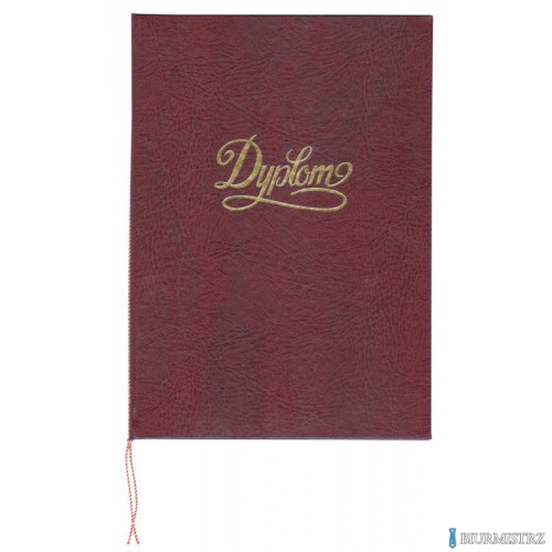 Okładka na dyplom z napisem bordowa 1824-339-072 WARTA