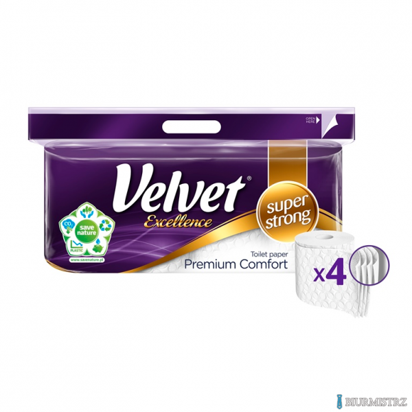 Papier toaletowy VELVET COMFORT White Cotton 3W (10 rolek) biały