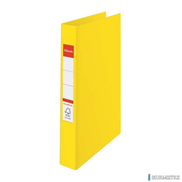 Segregator Esselte A4 z 4 kółkami, grzbiet 42 mm, żółty, , 14458