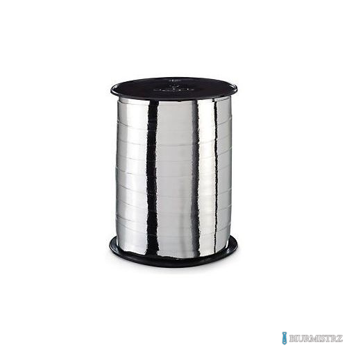 Wstążka błyszcząca srebrna 10mm x 225m (2szt)
