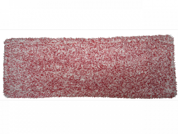 Mop Tes (2 oczka) mikrofaza biało-czerwona premium 50cm