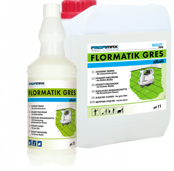 FLORMATIK GRES ALKALI - zasadowy środek do czyszczenia gresu 10l