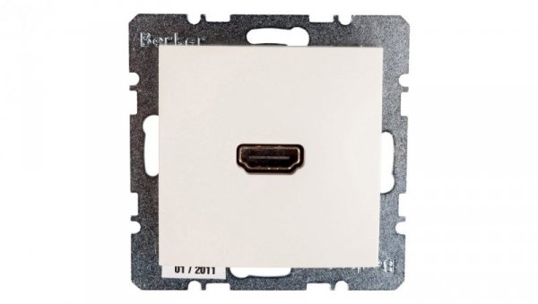 Berker/B.Kwadrat Gniazdo HDMI kremowe połysk S.1 3315428982