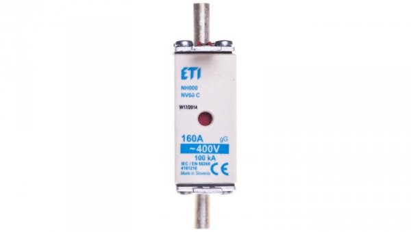 Wkładka bezpiecznikowa NH000 160A gG 400V 004181216