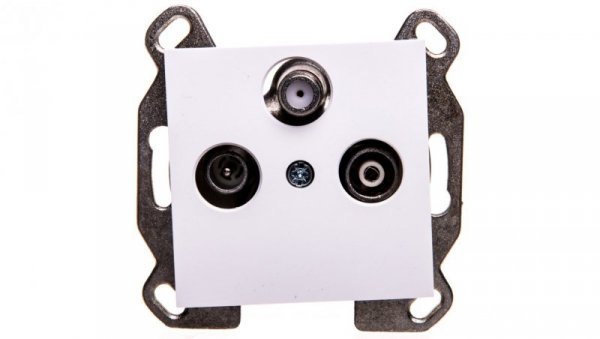 Lumina Gniazdo antenowe RTV-SAT przelotowe białe WL3120