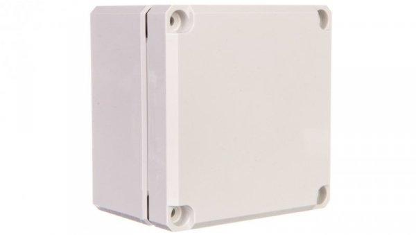 Obudowa Cubo D 80x82x56mm IP67 boki gładkie pokrywa szara PC DPCP080806G