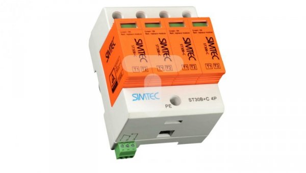 Warystorowy ogranicznik przepięć B+C Typ 1+2 4P 30kA 275V SIMTEC ST30B+C Typ 1+2 4P 85201010