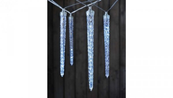 Dekoracja świąteczna - sople 5W 140LED 29cm 3,6m IP44 zimna biała DCPC01
