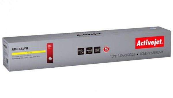 Toner Activejet ATM-321YN (zamiennik Konica Minolta TN321Y Supreme 25000 stron żółty)