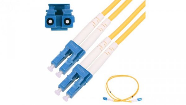 Patchcord Jednomodowy, Duplex, G652D, 3mm, 10m Extralink LC/UPC-LC/UPC
