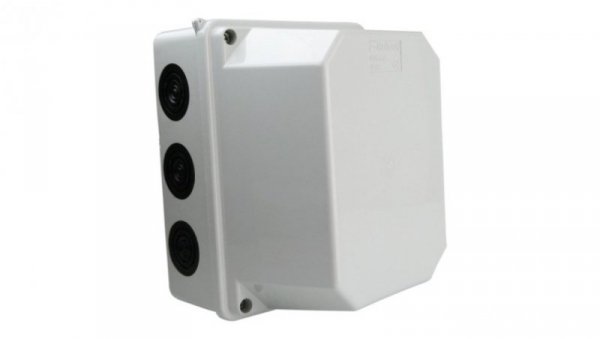 Puszka natynkowa z dławikami wym/wew 190x145x135 mm 10membran z wysoką pokrywą IP66 009.PG.CA.G M-L 2725