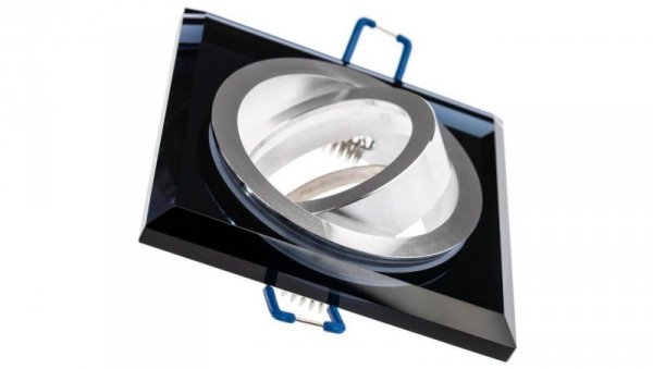 Oprawa Halogenowa Szklana Sufitowa ARIAN MR16 GU10 LUMILED Kwadrat Ruchoma Czarna