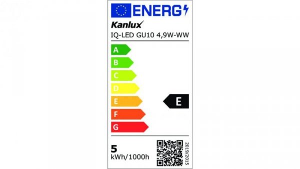 Żarówka LED IQ-LED GU10 4,9W-WW 550lm 2700K barwa ciepła 35256
