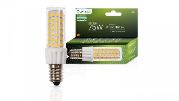 Żarówka LED E14 T25 10W = 75W 970lm 6500K Zimna 320 LUMILED