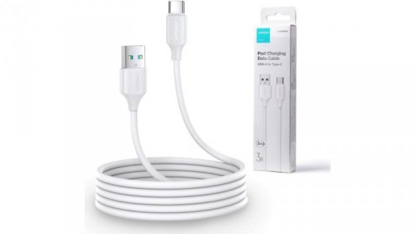 Kabel USB-A / USB-C Joyroom S-UC027A9 200cm 3A w oplocie biały