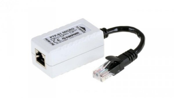 Zabezpieczenie przeciwprzepięciowe 1-kanałowe do kamer IP serii EXTREME EWIMAR PTF-51-EXT/PoE/Micro v2