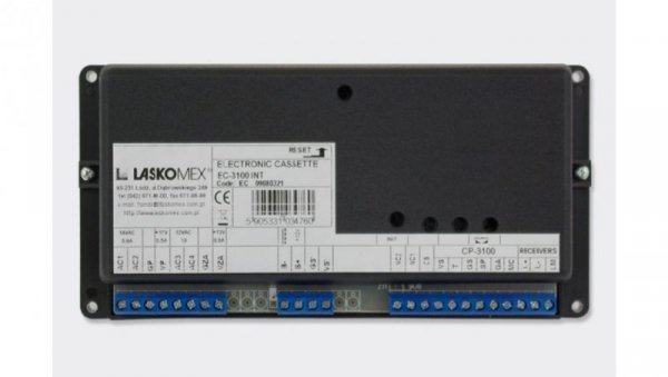 Laskomex Kaseta elektroniki EC-3100R-2 INT - do systemu obsługującego 8 wejść głównych