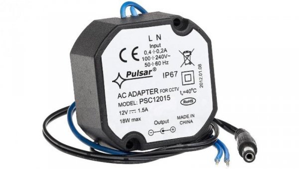 ZASILACZ IMPULSOWY HERMETYCZNY Pulsar PSC12015 12V/1,5A