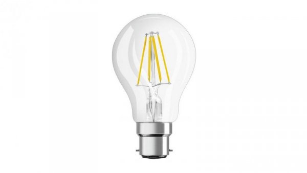 Żarówka LED A60 B22d 6.5W = 60W 806lm 2700K Ciepła FILAMENT Biała LEDVANCE