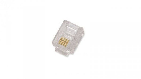 Wtyk RJ11 6P4C 6-pozycyjny 4-stykowy /100szt/ X-ML-MP06-4-15