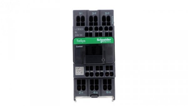 TeSys Deca Stycznik mocy 12A AC-3 1R + 1Z 24V DC LC1D123BL