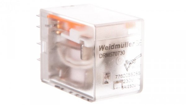 Przekaźnik przemysłowy 4P 5A 230V AC DRM570730 7760056086