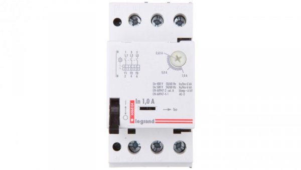 Wyłącznik silnikowy 3P 0,25kW 0,63-1A M 250 1 606804