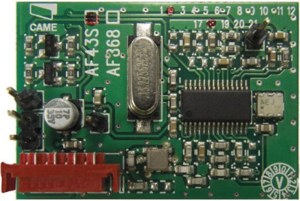 CAME AF43S - karta częstotliwości 433.92 MHz (TOP, ATOMO)