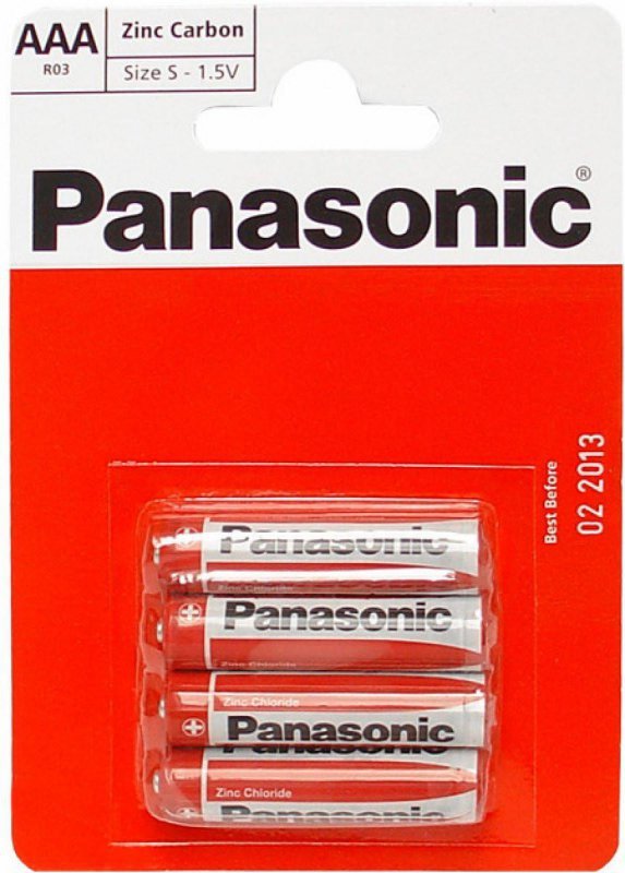 Bateria R03/4BP (AAA) PANASONIC (blister 4 szt.)