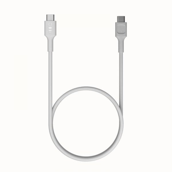 KABEL USB-C / USB-C Greencell PowerFlex 30cm PD 100W biały silikonowy