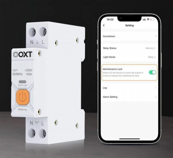 Inteligentny Sterownik OXT | 63A | Licznik | WiFi | Tuya T335