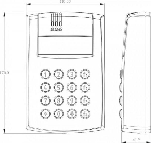 Kontroler dostępu ROGER PR602LCD-DT-O
