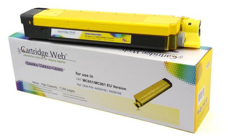 Toner Cartridge Web Yellow Oki MC851 zamiennik 44059165