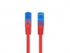 Lanberg Patchcord kat.6a S/FTP CCA 3.0m Czerwony