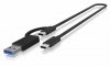 IcyBox Obudowa IB-1817MCT-C31 NVMe/SATA   M.2 2230/2242/2260/2280 Beznarzędziowa