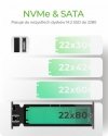 IcyBox Obudowa IB-1817MCT-C31 NVMe/SATA   M.2 2230/2242/2260/2280 Beznarzędziowa