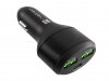 Natec Ładowarka samochodowa Coney 2x USB 1x USB-C QC 3.0 Power Delivery 84W Czarna