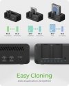 IcyBox Stacja dokująca IB-2924MSCL-C31 Docking & CloneStation                    1x 2,5/3,5 do 1x M.2 NVMe & M.2 NVM