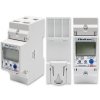Qoltec Jednofazowy elektroniczny licznik | miernik zużycia energii na szynę DIN | 230V | LCD | Wi-Fi