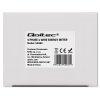 Qoltec Trójfazowy dwukierunkowy elektroniczny licznik | miernik zużycia energii na szynę DIN | 400V | 100A | LCD | 4P