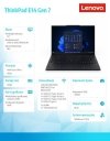 Lenovo Laptop ThinkPad E14 G7 21SX007MPB W11Pro Ultra 7 255H/16GB/512GB/INT/14.0 WUXGA/Graphite/1YR Premier Support + 3YRS OS + CO2 Offset