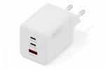 Digitus Ładowarka sieciowa/zasilacz USB GaN 100W, 2x USB-C, 1x USB-A, biała