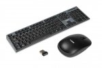iBOX Zestaw bezprzewodowa klawiatura + mysz IKMS606W czarny