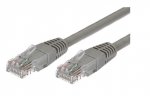 TB Kabel Patchcord miedziany kat.6 RJ45 UTP 1m. szary  - paczka 10 sztuk