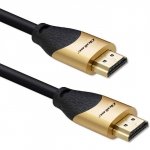 Qoltec Kabel HDMI v2.1 Ultra High Speed 8K | 60Hz | 26AWG | 5m Złoty
