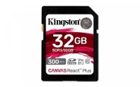 Kingston Karta pamięci SD 32GB Canvas React Plus 300/260 UHS-II U3 