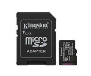 Kingston Karta pamięci microSD 128GB Canvas Select+ G3 150MB/s Adapter