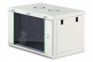 Digitus Szafa sieciowa wisząca Dynamic 19 7U rack 385x600x450mm, drzwi szyba, szara, niezłożona, 60kg